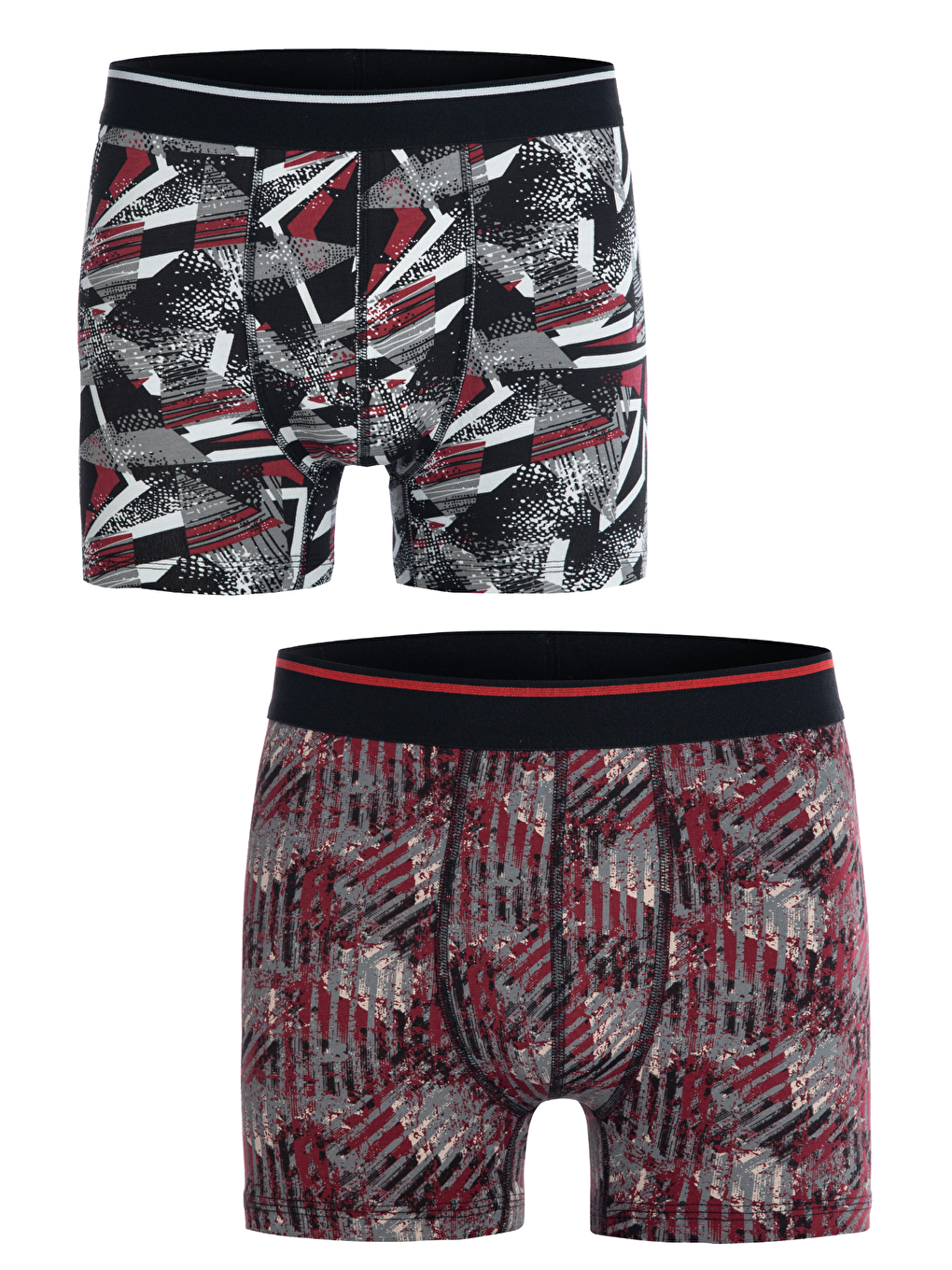 Karışık Erkek 6 lı Süprem Pamuklu Elastanlı Renkli Boxer Seti 4147-10-2