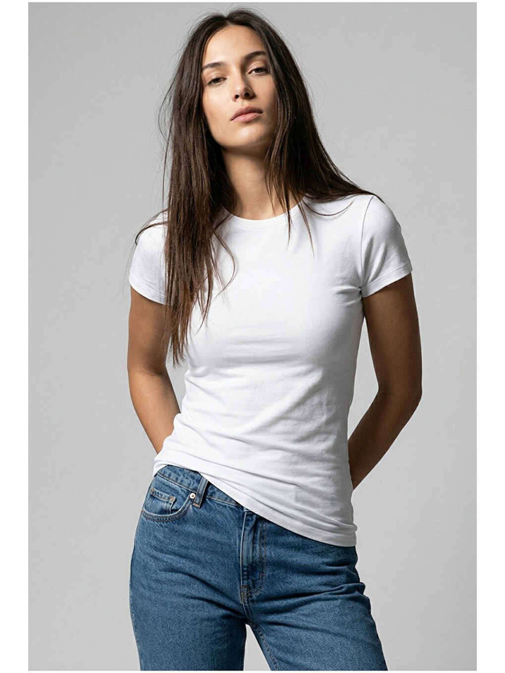 Siyah 2'li Paket Pamuklu Elastanlı Basic Bisiklet Yaka Örme T-shirt Atlet 1001-3