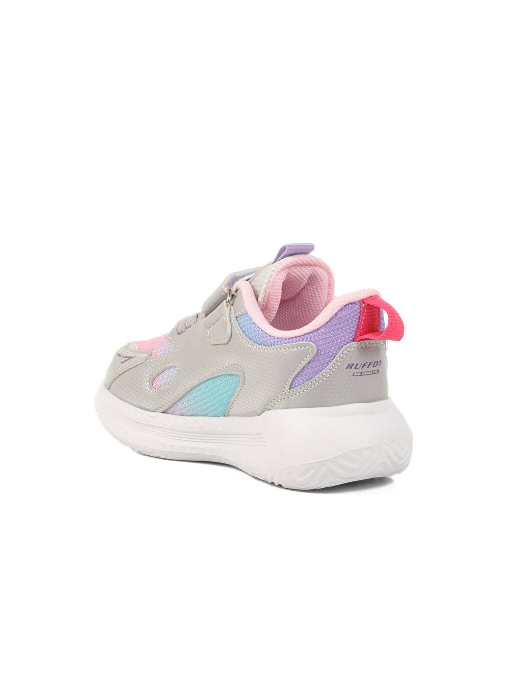 Gri Pembe Cırtlı Fileli Kız Çocuk Spor Ayakkabı 2480 P-3