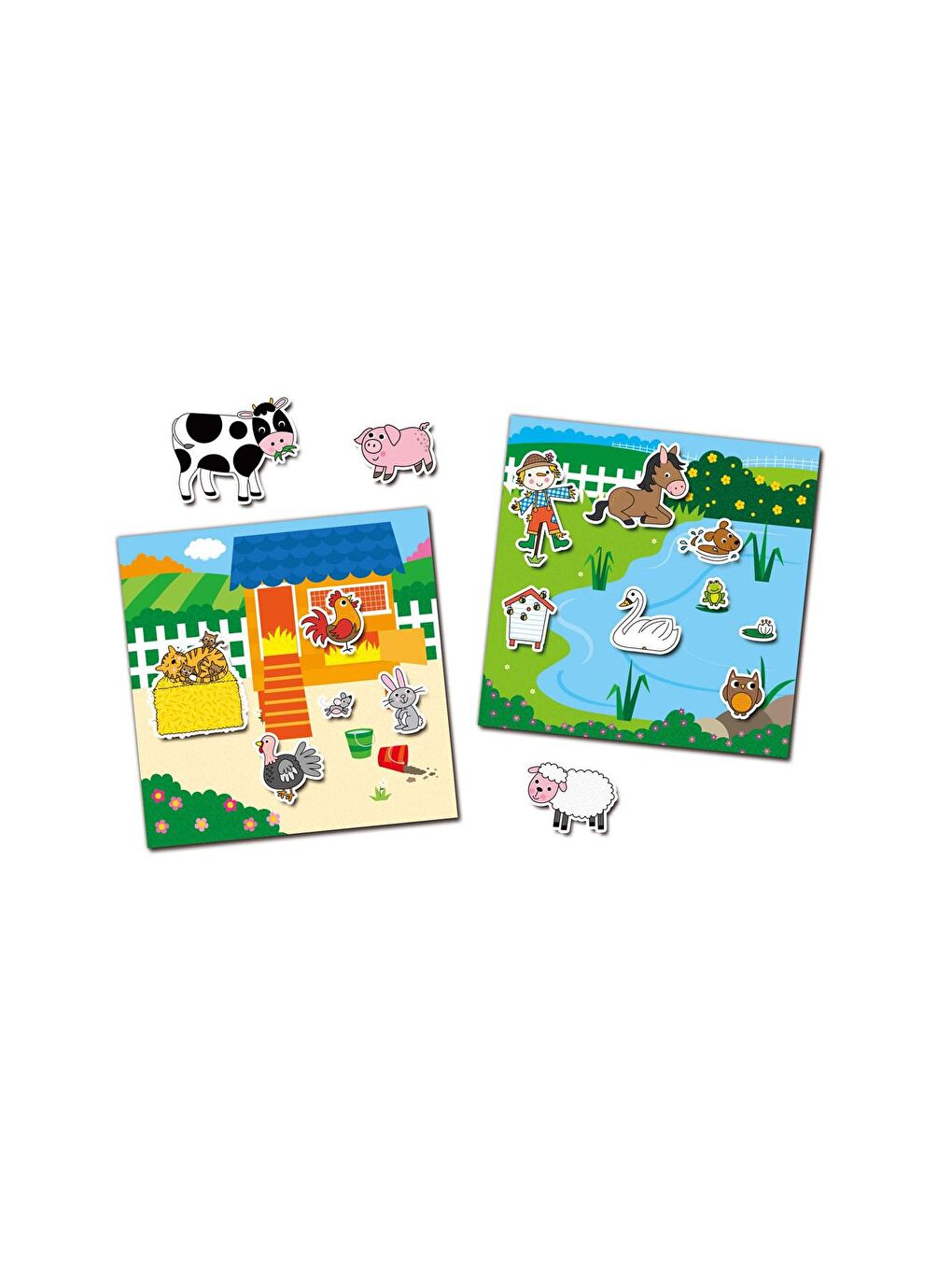 Galt Beyaz Reusable Sticker Book Farm - 1