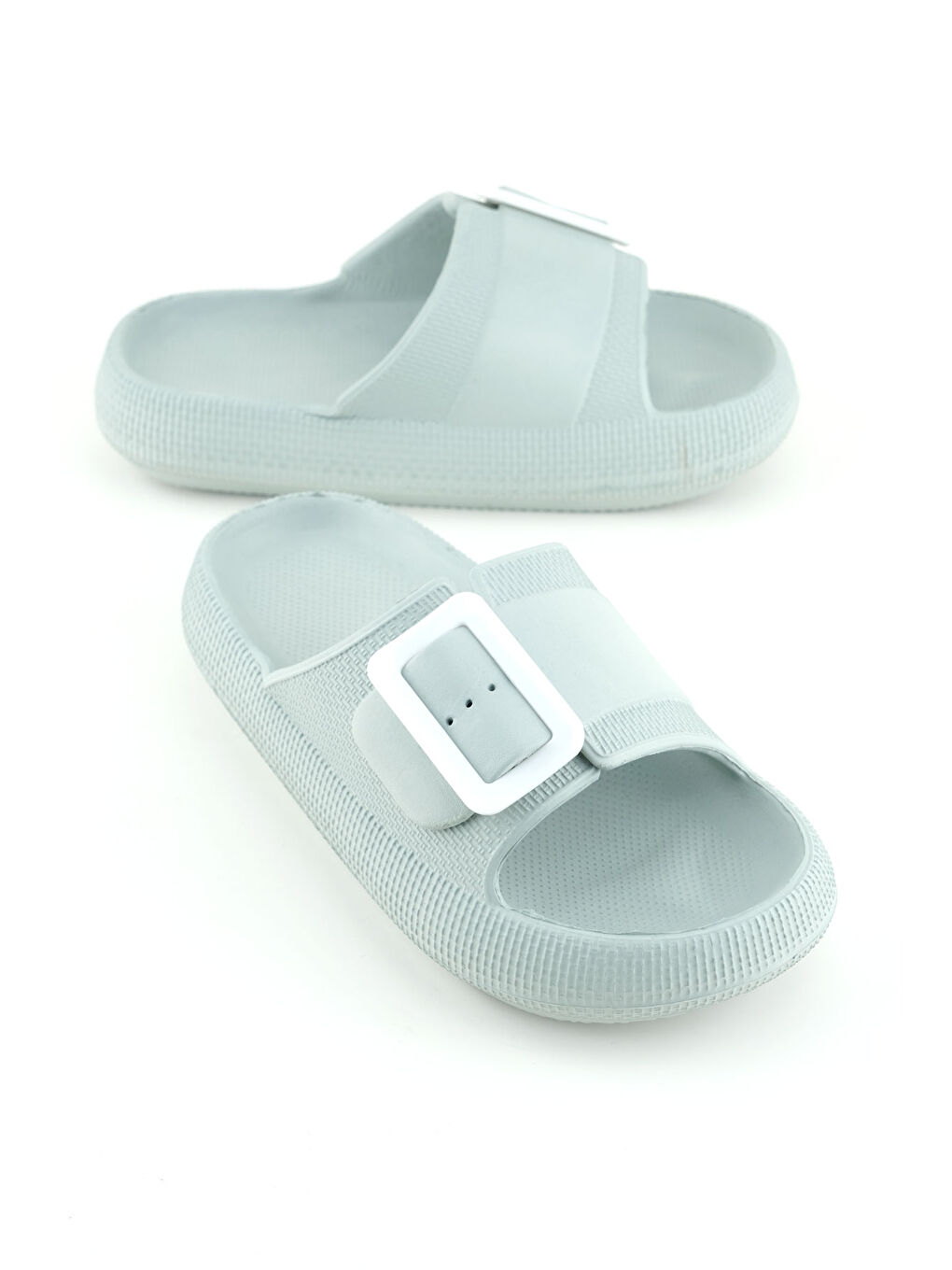 Yeşil Kadın Yazlık Tek Toka Ayarlanabilir Eva Banyo Bahçe Havuz Plaj Terlik