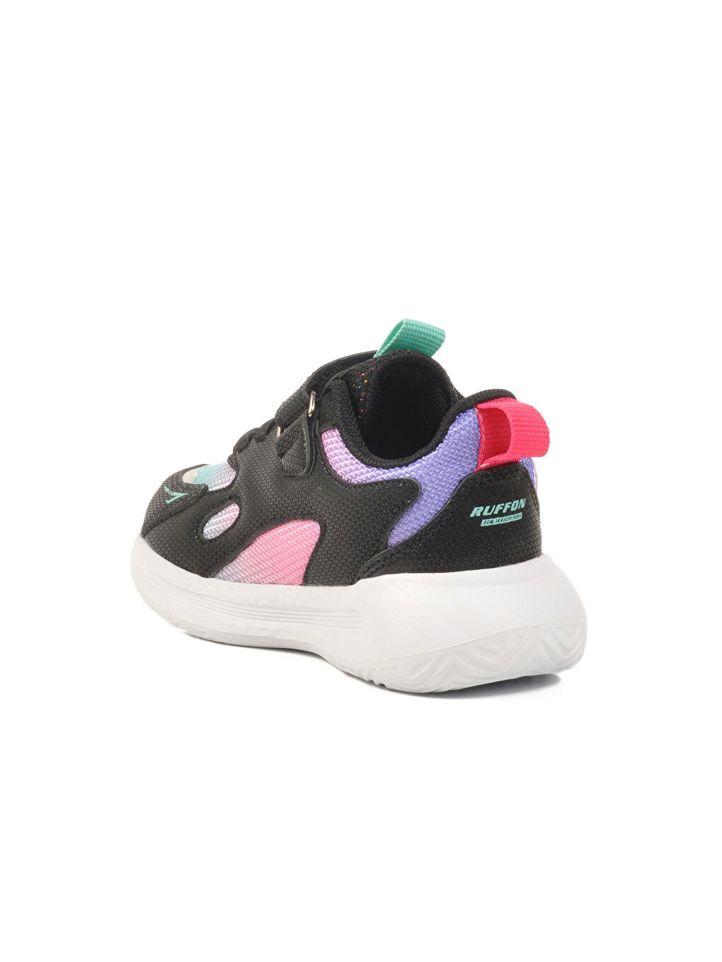 Siyah Fuşya Cırtlı Fileli Kız Çocuk Spor Ayakkabı 2480 P-3