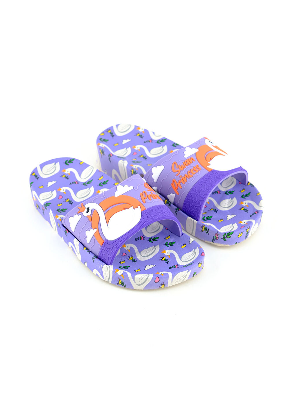 Lila Kız Çocuk Yazlık Islak Zeminde Kullanıma Uygun Rahat Taban Ev Bahçe Plaj Havuz Terlik-2