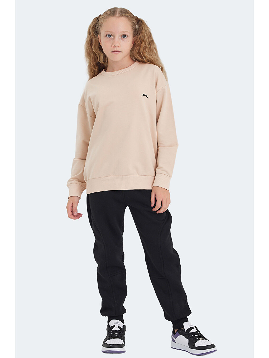 Kahverengi LUPPA IN Unisex Çocuk Camel Sweatshırt