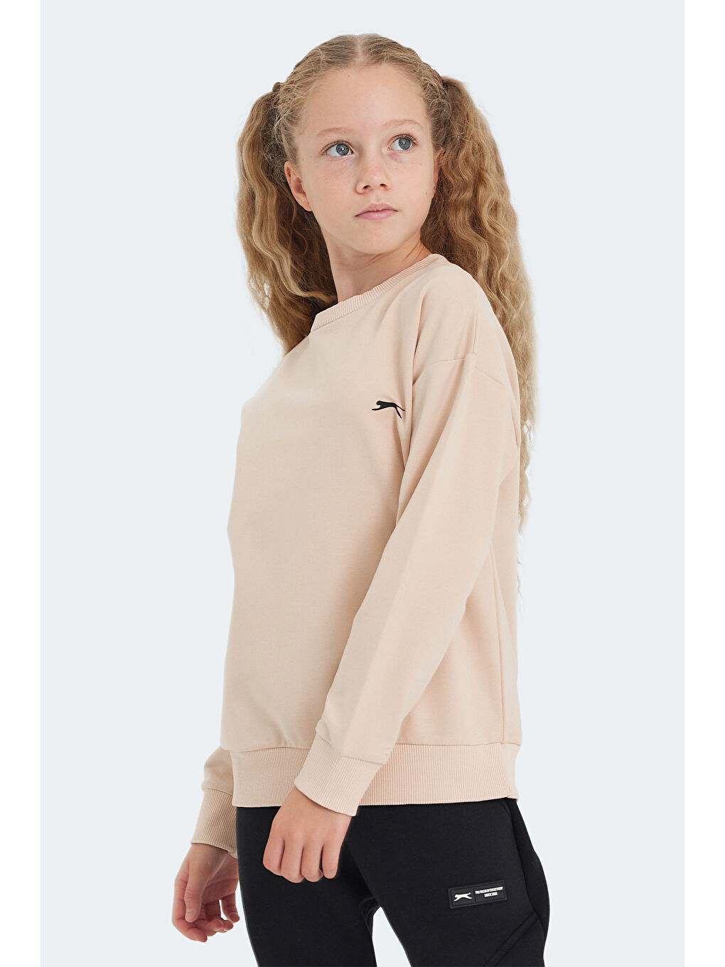 Kahverengi LUPPA IN Unisex Çocuk Camel Sweatshırt-1