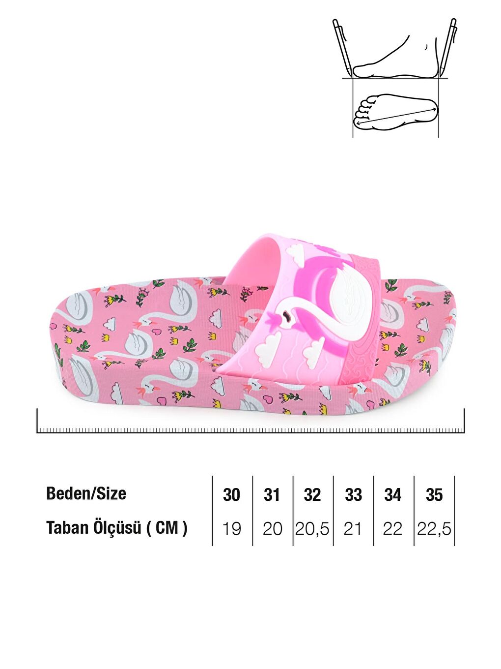 Pembe Kız Çocuk Yazlık Islak Zeminde Kullanıma Uygun Rahat Taban Ev Bahçe Plaj Havuz Terlik-1
