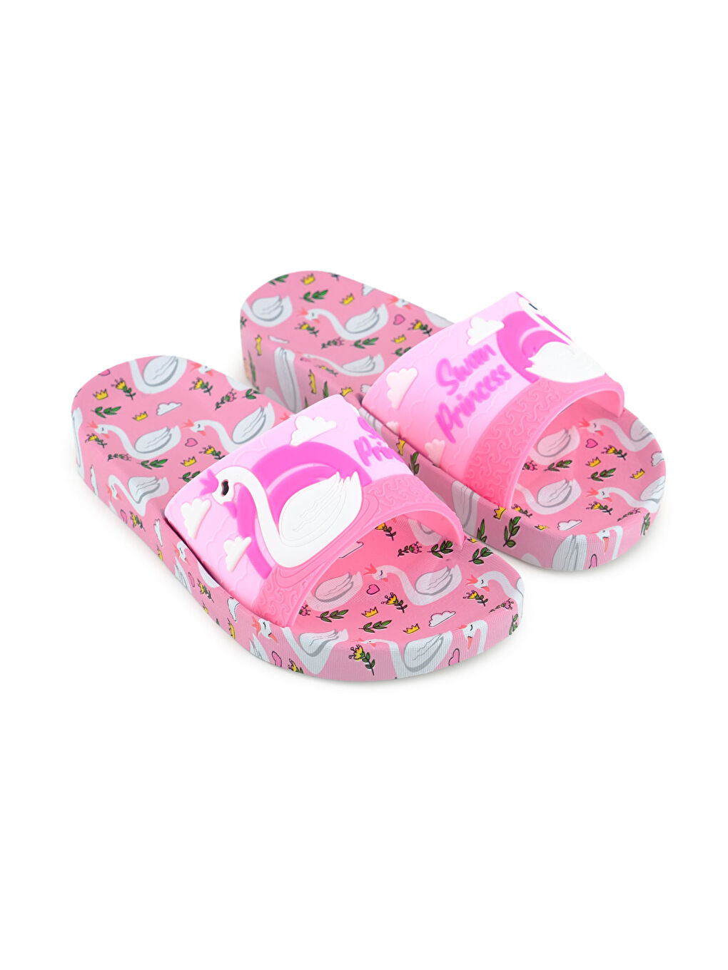 Pembe Kız Çocuk Yazlık Islak Zeminde Kullanıma Uygun Rahat Taban Ev Bahçe Plaj Havuz Terlik-2