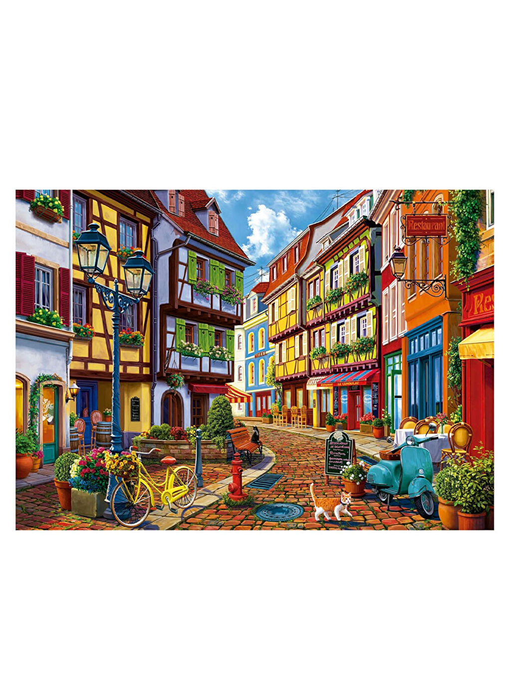 Puzzle 2000 Parça Parlak Sokak 19945-1