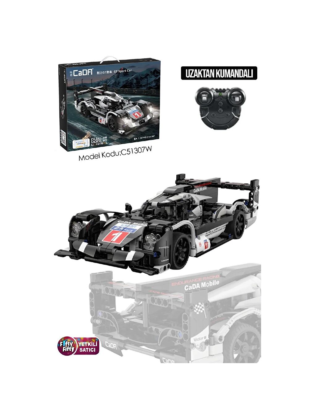 Cada Gt Sport Araba Block Lego Yapı Oyuncağı Seti 427 Parça (C51307W)