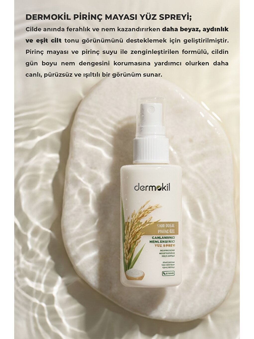 Pirinç Mayası Beyazlatıcı Canlandırıcı Yüz Sprey 50 ml-3