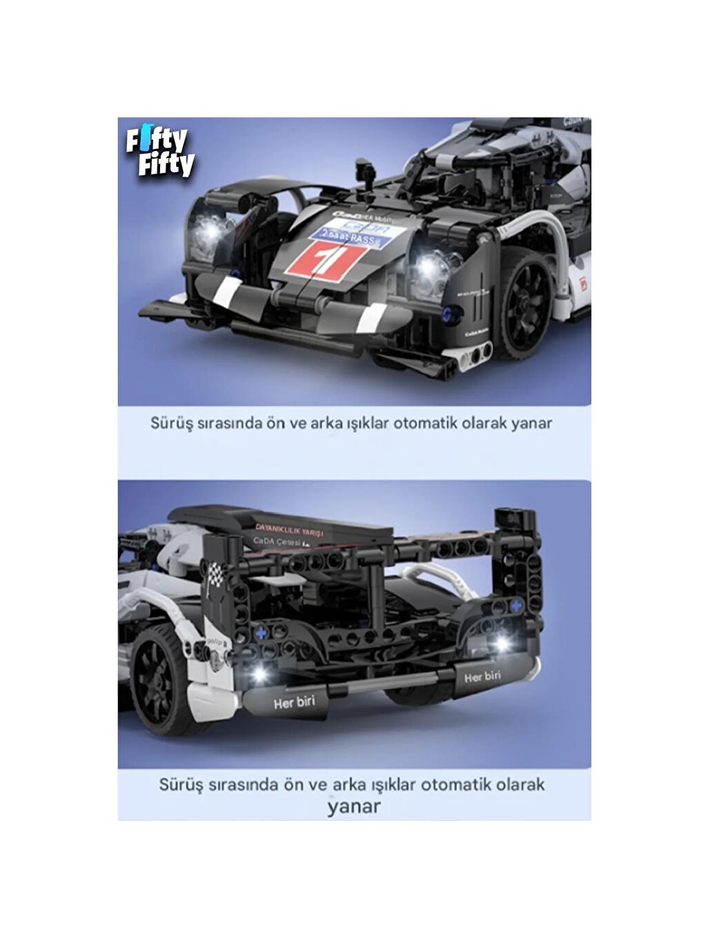 Cada Gt Sport Araba Block Lego Yapı Oyuncağı Seti 427 Parça (C51307W)-3