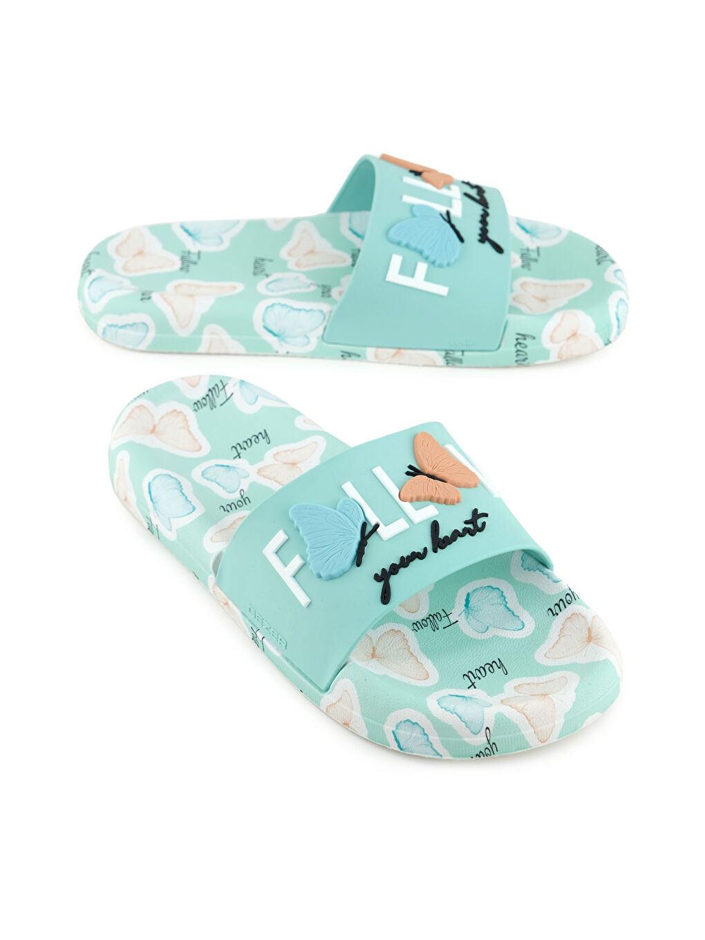 Yeşil Kadın Yazlık PU Rahat Taban Ev Banyo Havuz Plaj Terlik