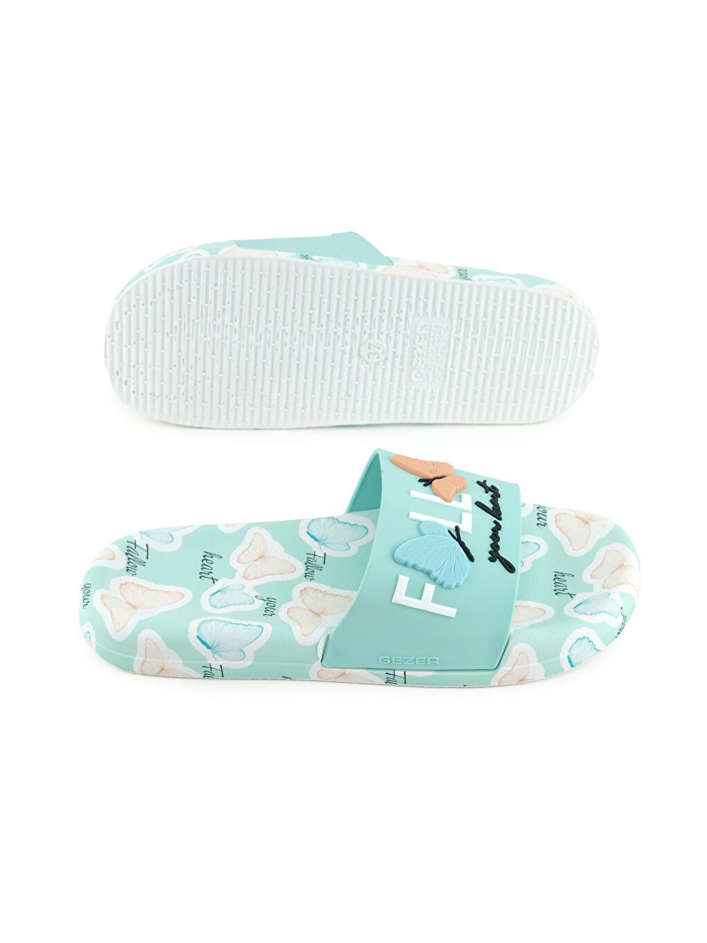 Yeşil Kadın Yazlık PU Rahat Taban Ev Banyo Havuz Plaj Terlik-4
