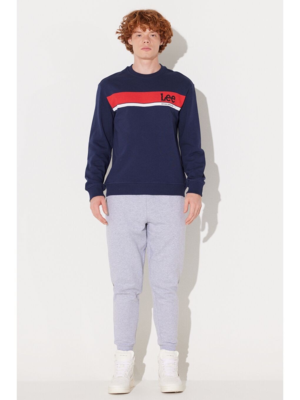 Regular Fit Normal Kesim Bisiklet Yaka Lacivert Sweatshirt-6