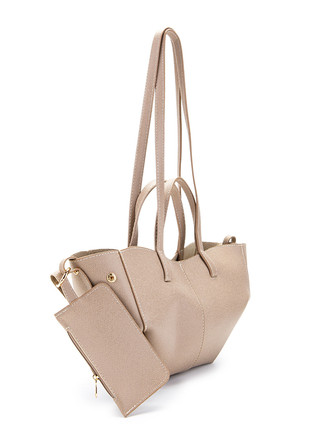 Özel Tasarım Mini Pole Çanta Bej-1