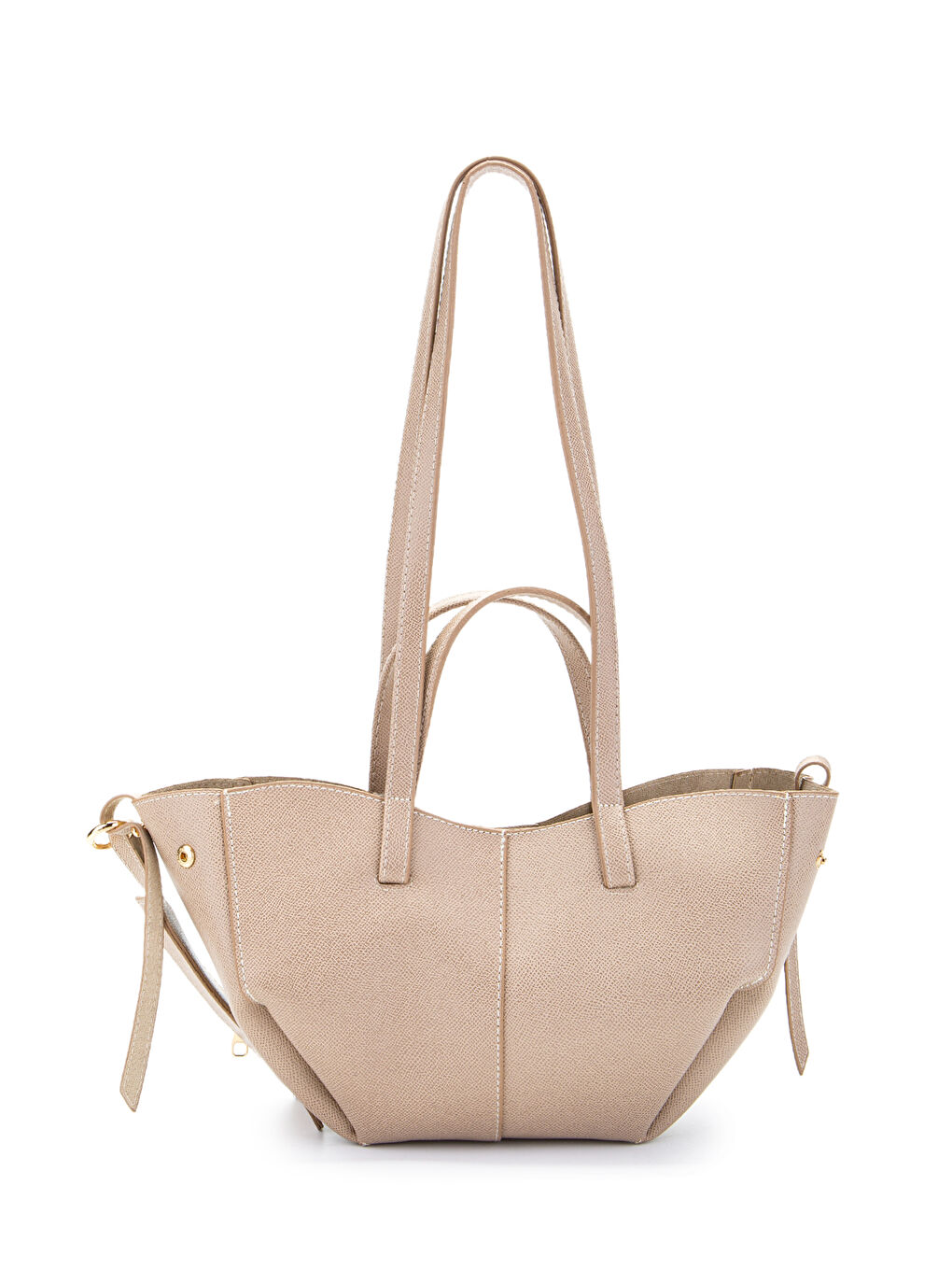 Özel Tasarım Mini Pole Çanta Bej-2