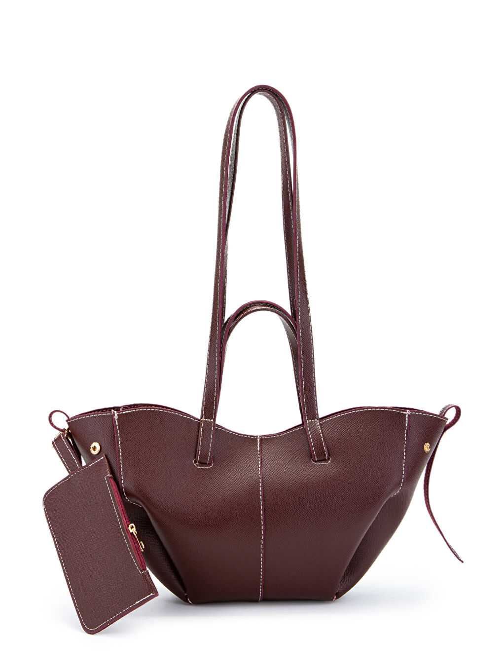 Özel Tasarım Mini Pole Çanta Bordo-2