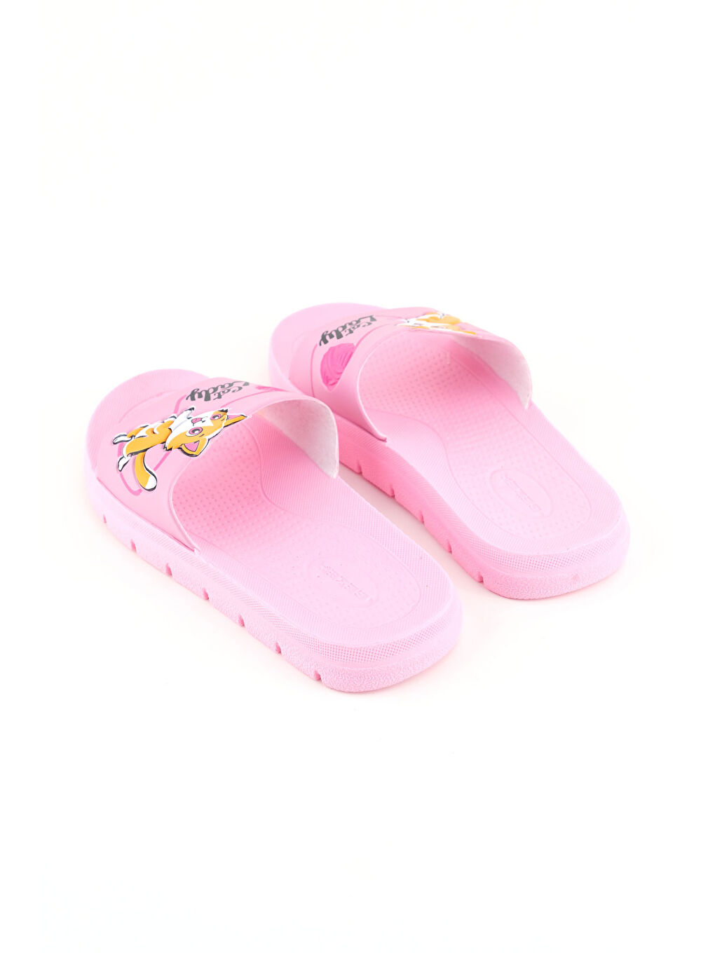 Pembe Kız Çocuk Yazlık Lady PU Rahat Taban Ev Banyo Havuz Plaj Terlik-3