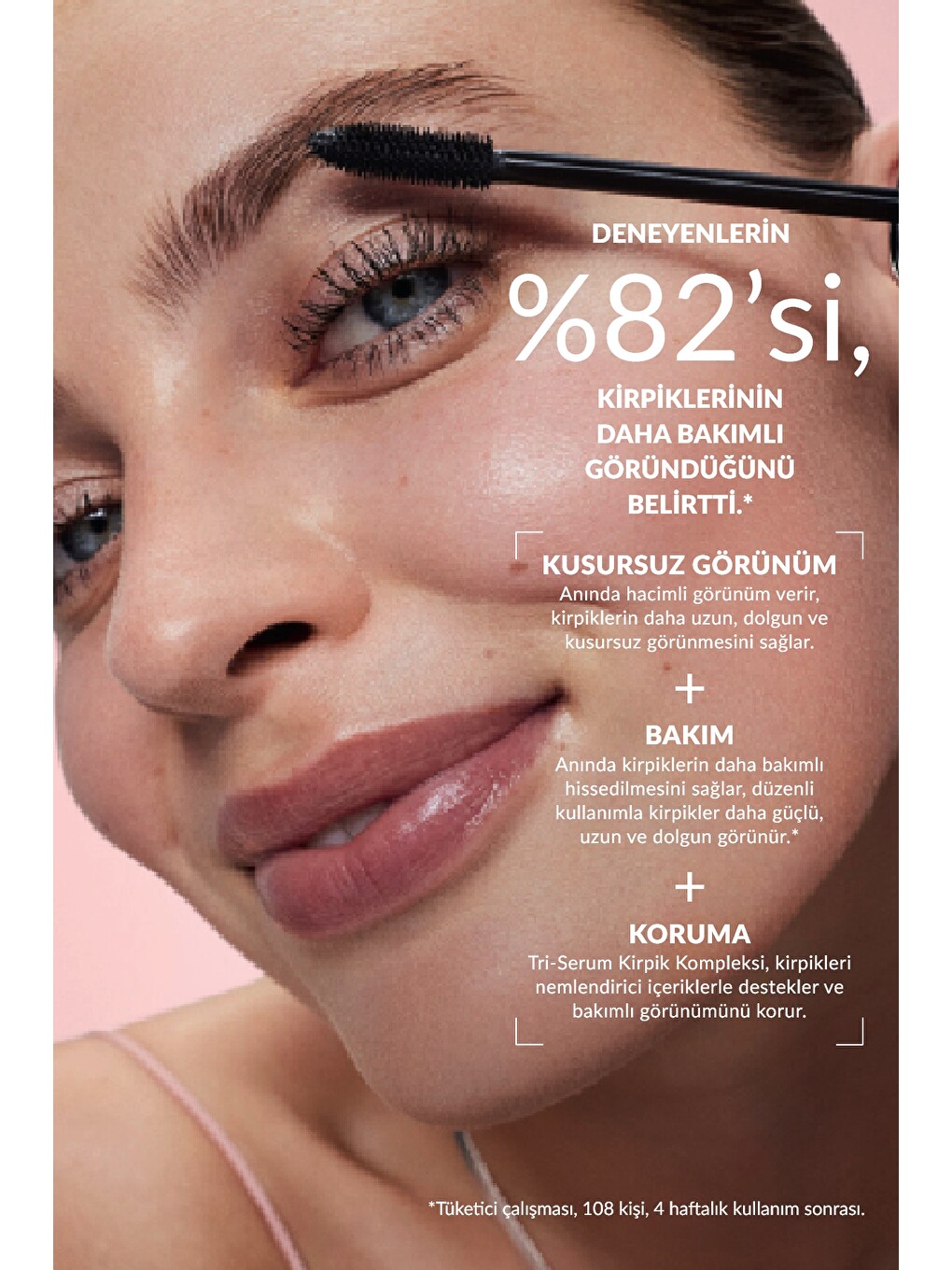 Make Up +Care Serum Volume Maskara - Brown Black-2