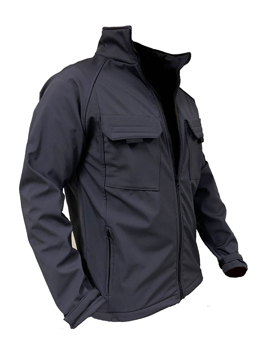 GENIUS STORE Gri Store Erkek Softshell Spor Mont Içi Polarlı Su Ve Rüzgar Geçirmez Cepli Outdoor Combat Mont - 2