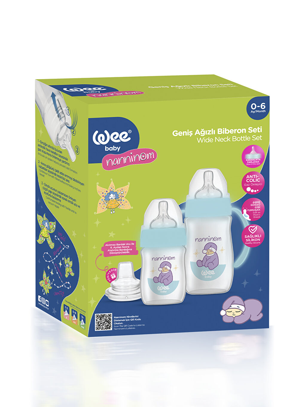 Nanninom Geniş Ağızlı Biberon Seti-3