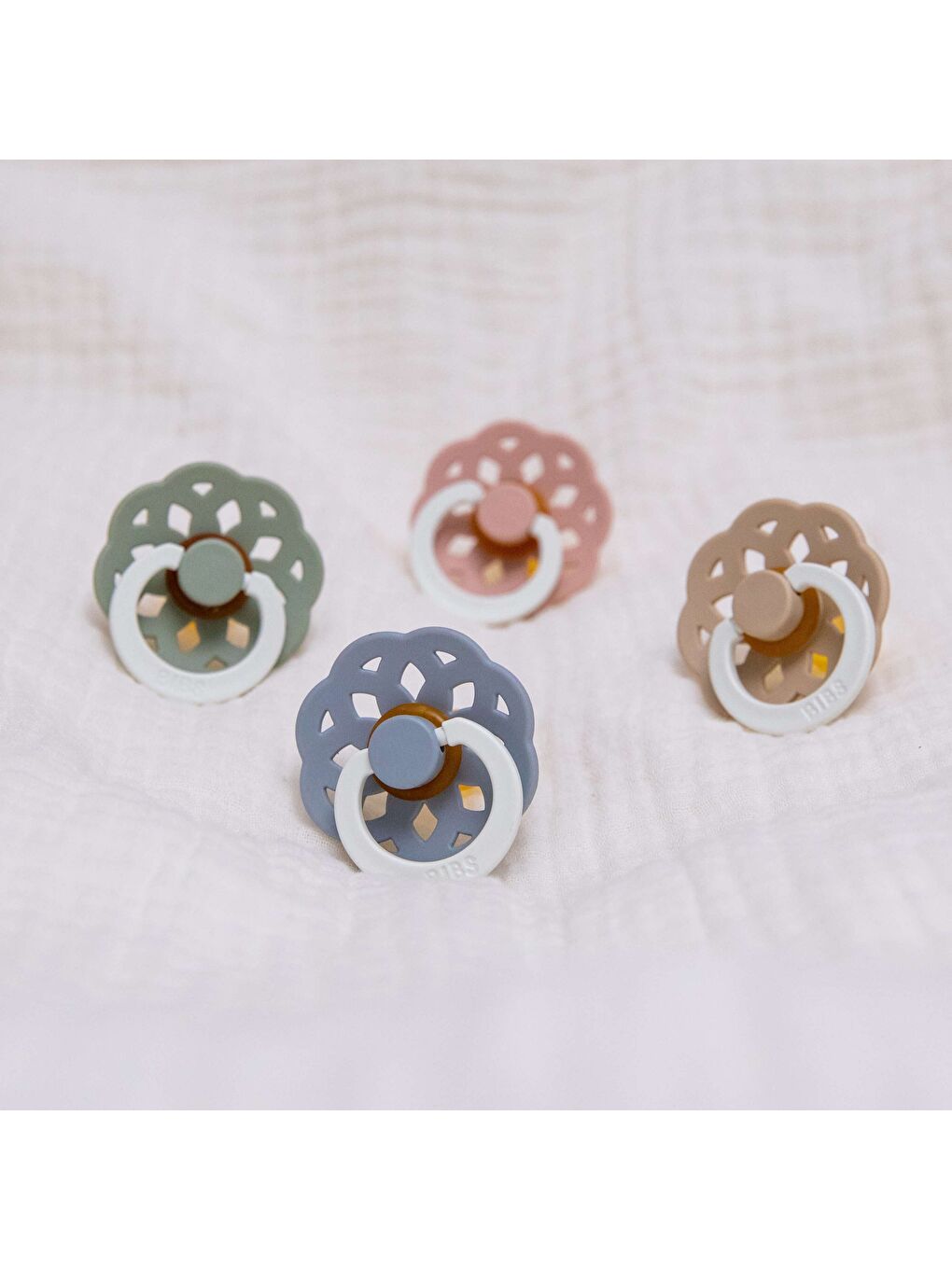 BIBS Boheme Kauçuk Emzik - Vanilla Glow-0-6 Ay-4