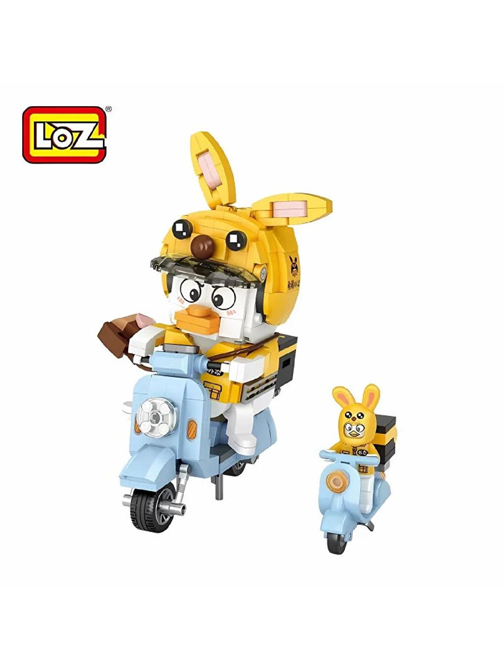 Loz Mini Kurye Ördek Block Lego Yapı Oyuncağı 443 Parça (LZ1676)-1