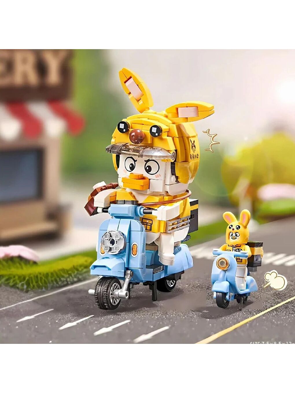 Loz Mini Kurye Ördek Block Lego Yapı Oyuncağı 443 Parça (LZ1676)-2