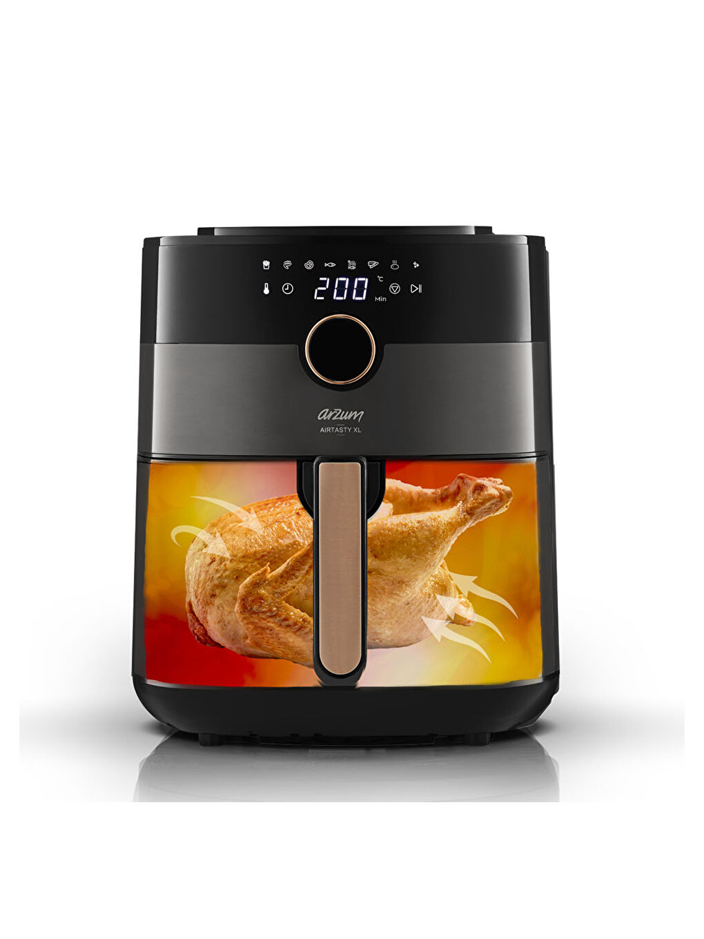 AR2074-G Airtasty XL Sıcak Hava Fritözü - Gümüş-3
