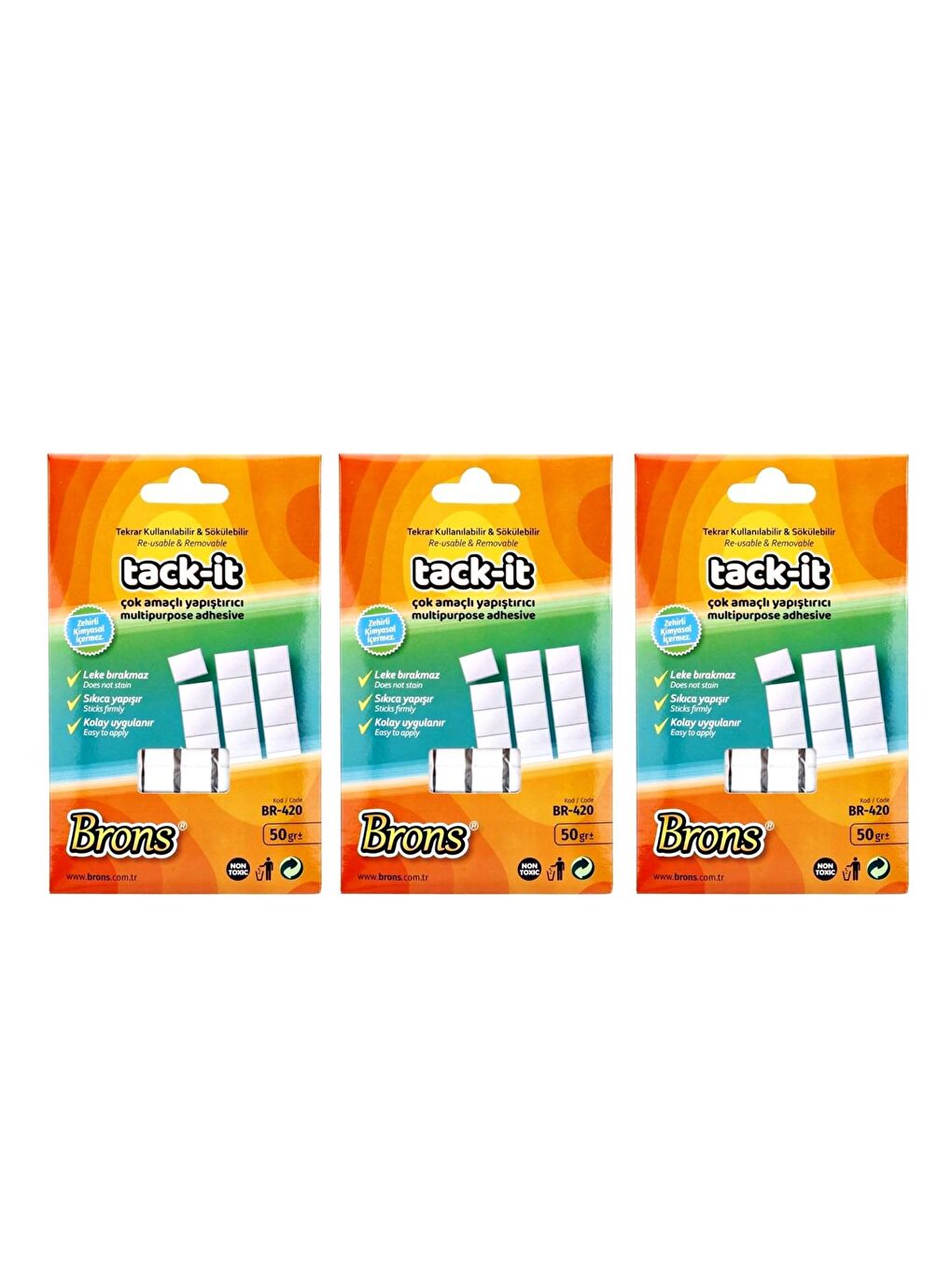 Tack-It Hamur Yapıştırıcı 50 gr 3 Adet (BR-420)