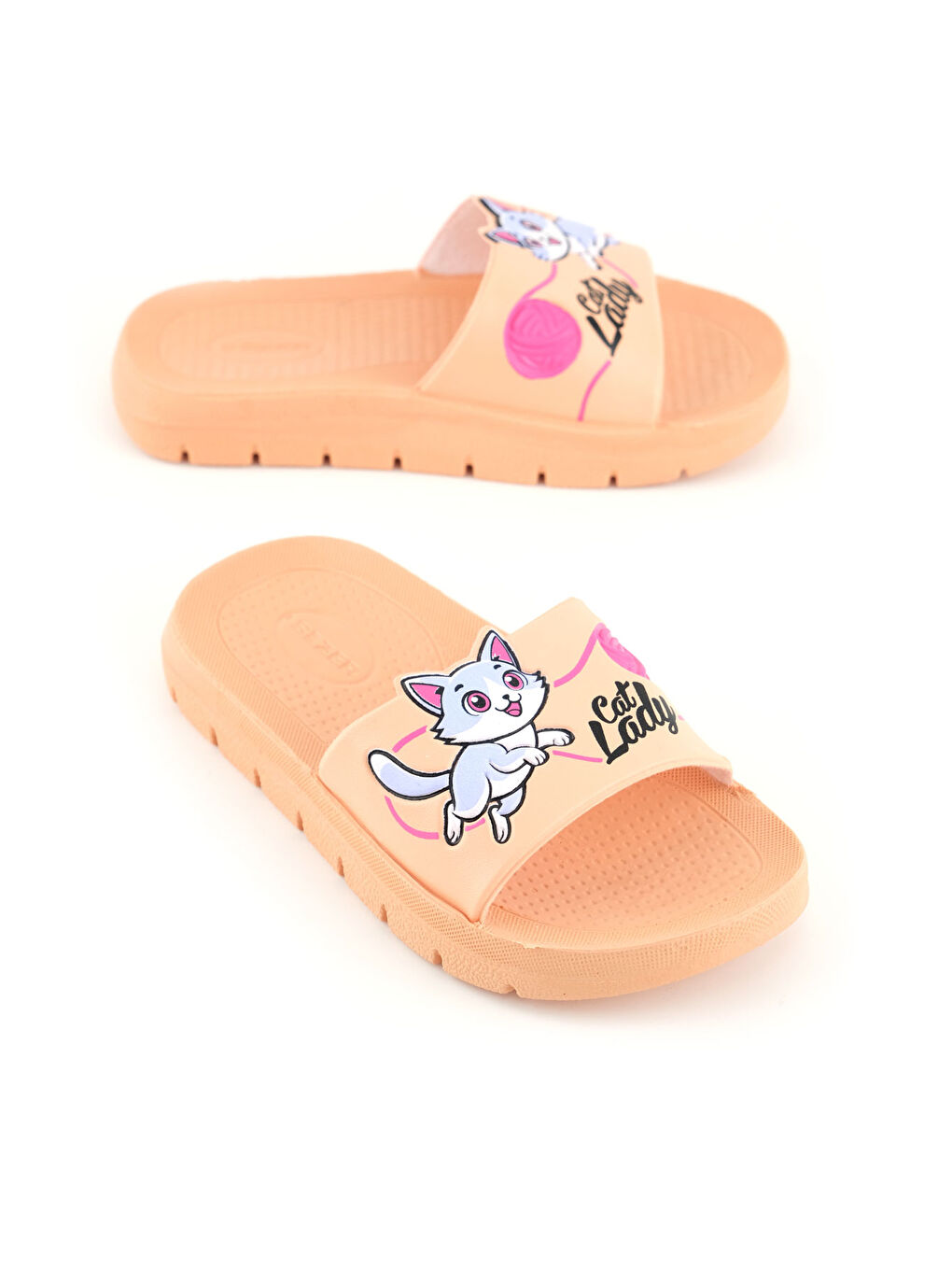 Pembe Kız Çocuk Yazlık Lady PU Rahat Taban Ev Banyo Havuz Plaj Terlik