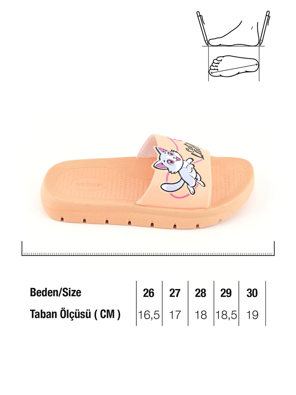 Pembe Kız Çocuk Yazlık Lady PU Rahat Taban Ev Banyo Havuz Plaj Terlik-1