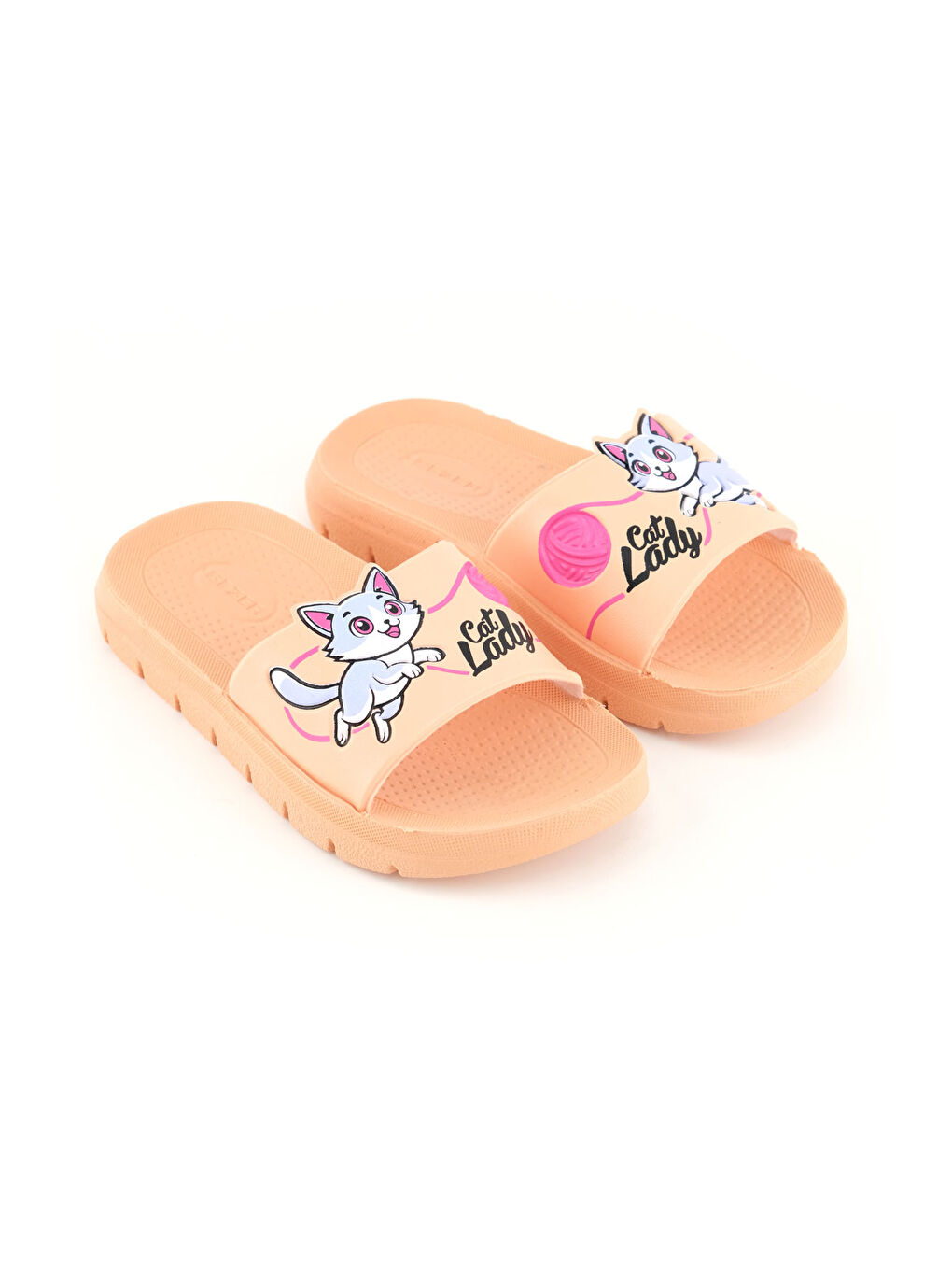 Pembe Kız Çocuk Yazlık Lady PU Rahat Taban Ev Banyo Havuz Plaj Terlik-2