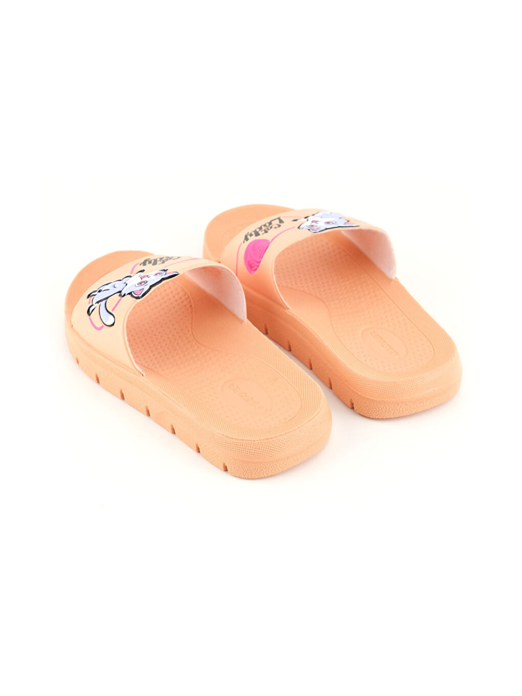 Pembe Kız Çocuk Yazlık Lady PU Rahat Taban Ev Banyo Havuz Plaj Terlik-3