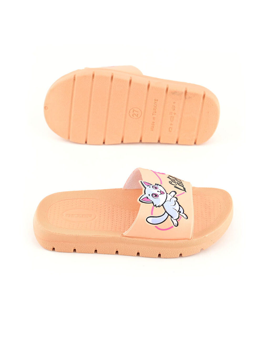 Pembe Kız Çocuk Yazlık Lady PU Rahat Taban Ev Banyo Havuz Plaj Terlik-4