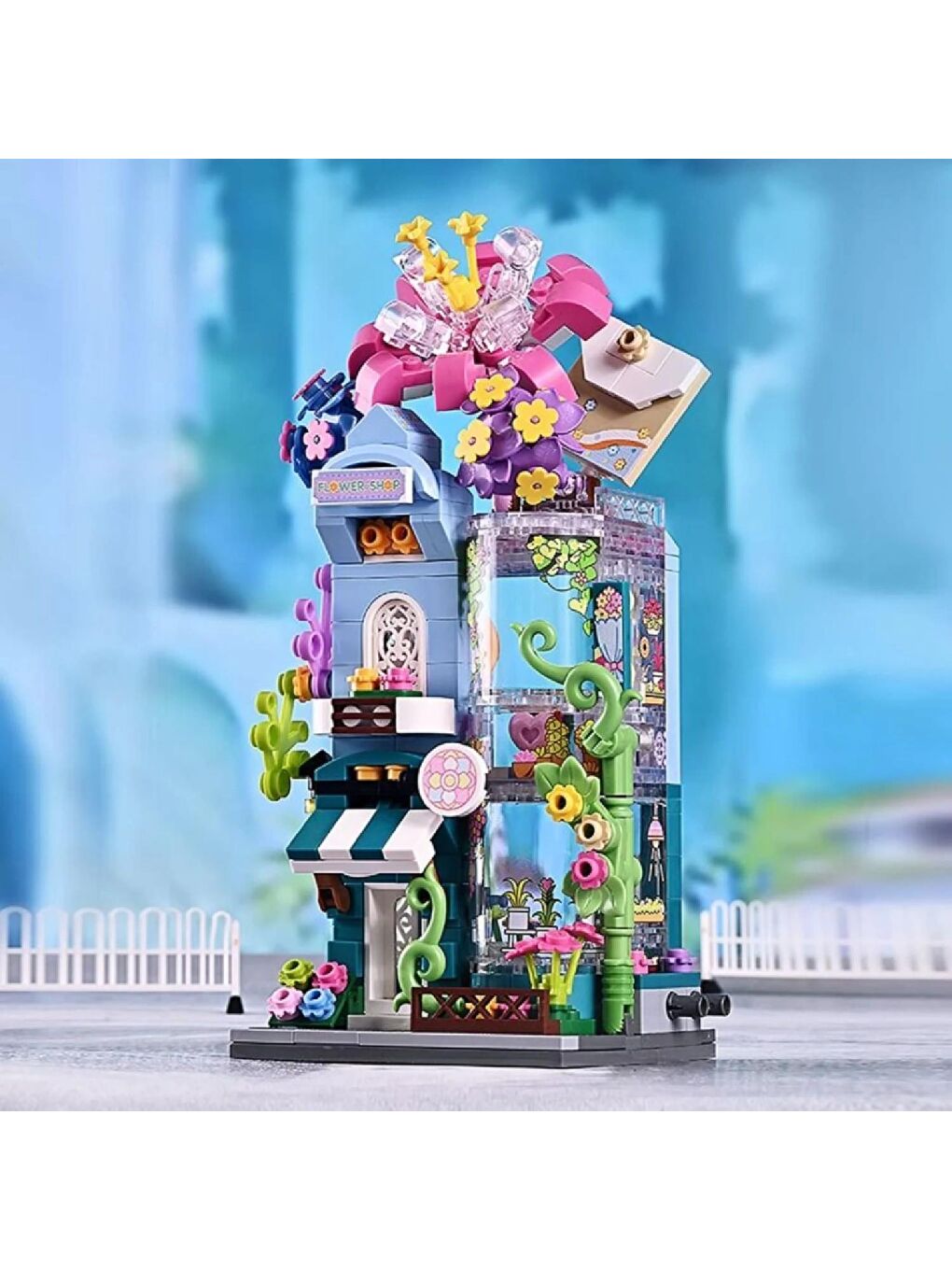 Keeppley Çiçek Mağazası Block Lego Yapı Oyuncağı 356 Parça (KP28016)