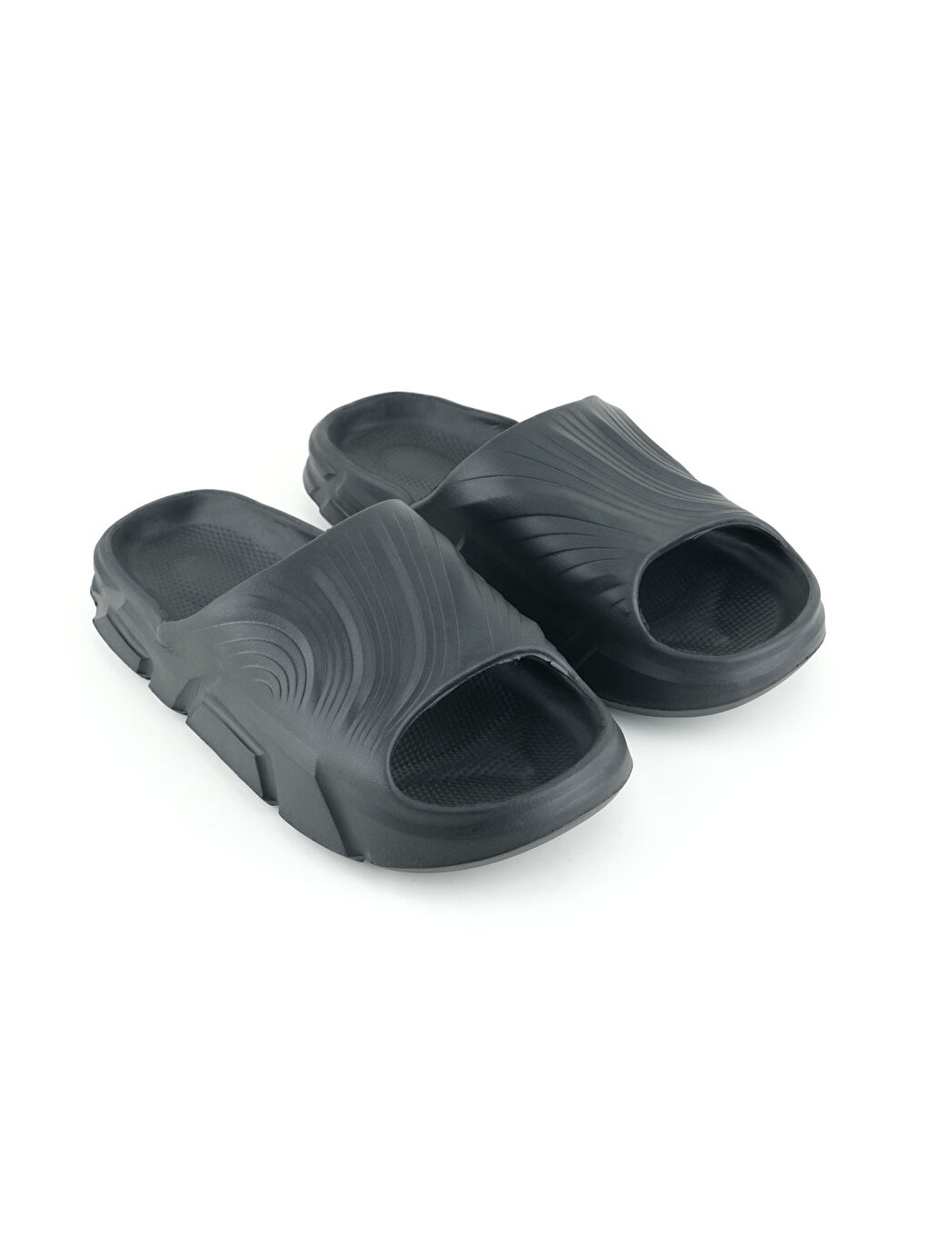 Siyah Yazlık Erkek Eva Banyo Bahçe Islak Zemine Uygun Terlik-2