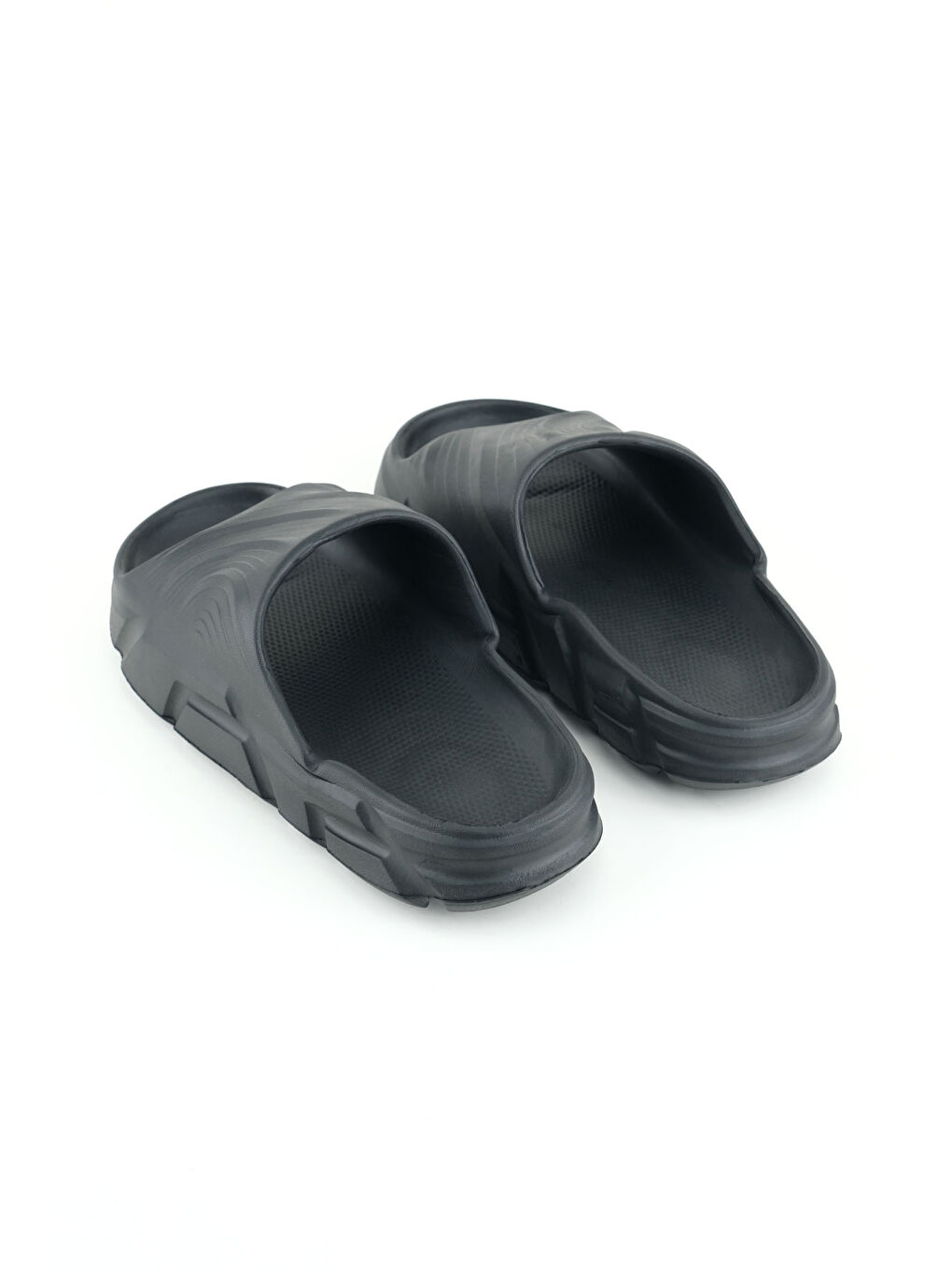 Siyah Yazlık Erkek Eva Banyo Bahçe Islak Zemine Uygun Terlik-3