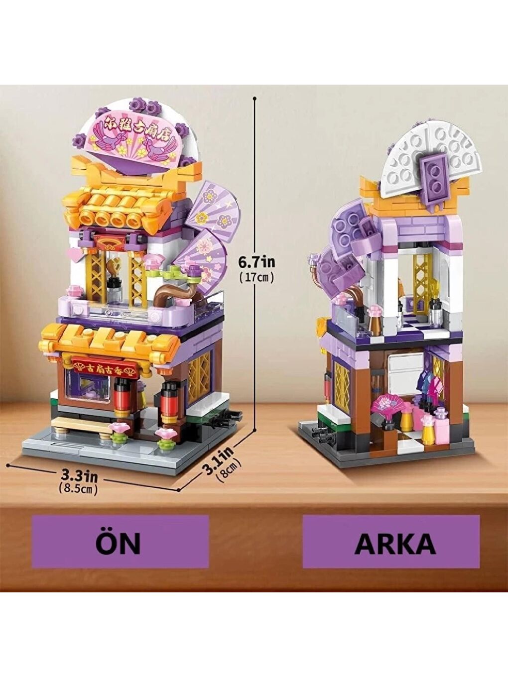 Keeppley Yelpaze Mağazası Block Lego Yapı Oyuncağı 291 Parça (KP28001)-4