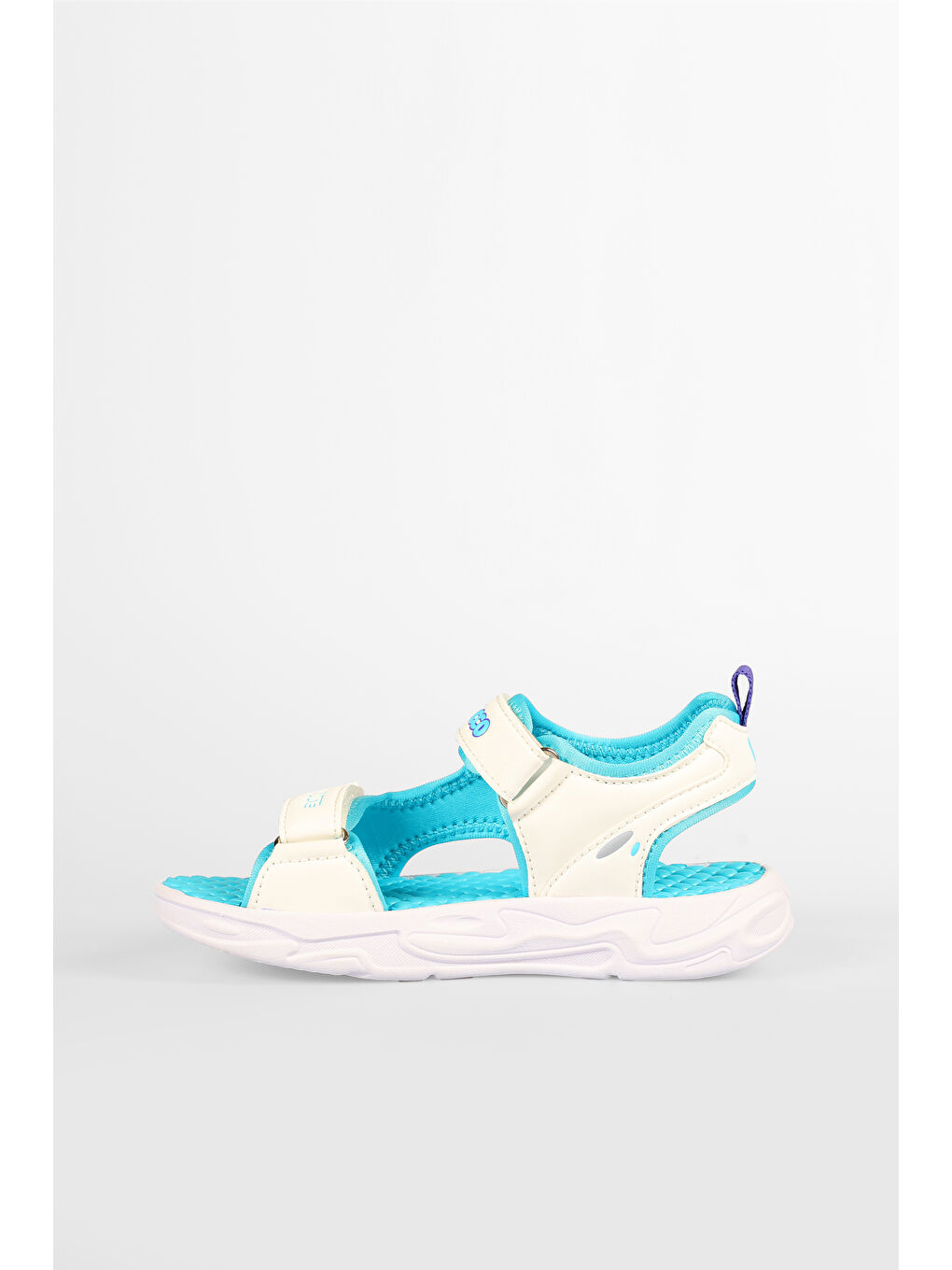 But Işıklı Kız Okul Öncesi Beyaz Sandalet-1