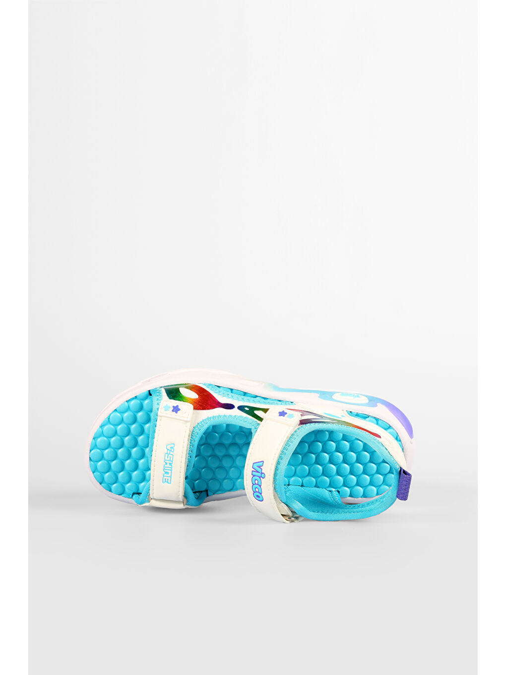 But Işıklı Kız Okul Öncesi Beyaz Sandalet-5