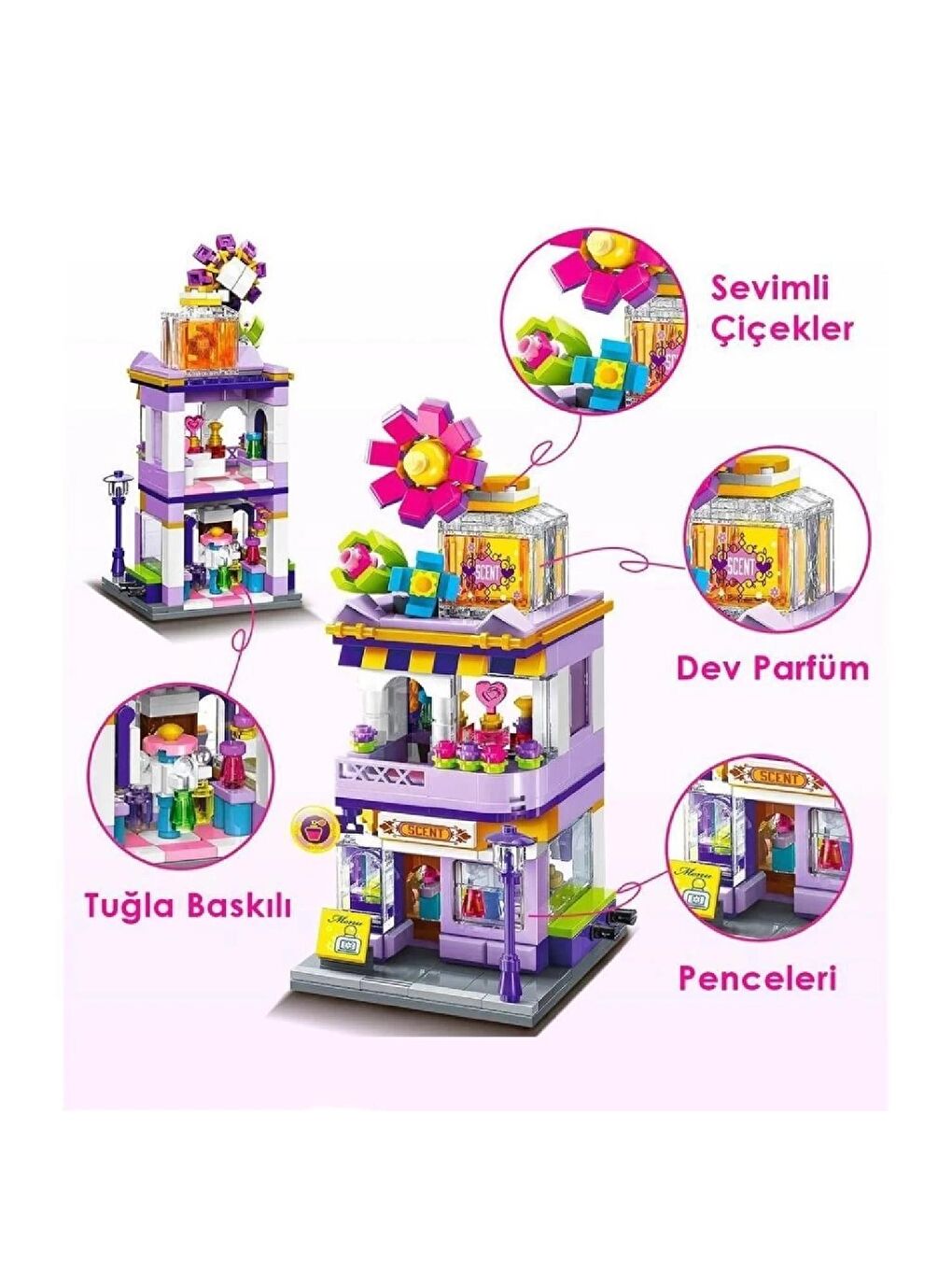 Keeppley Parfüm Mağazası Block Lego Yapı Oyuncağı 306 Parça (KP28003)-2