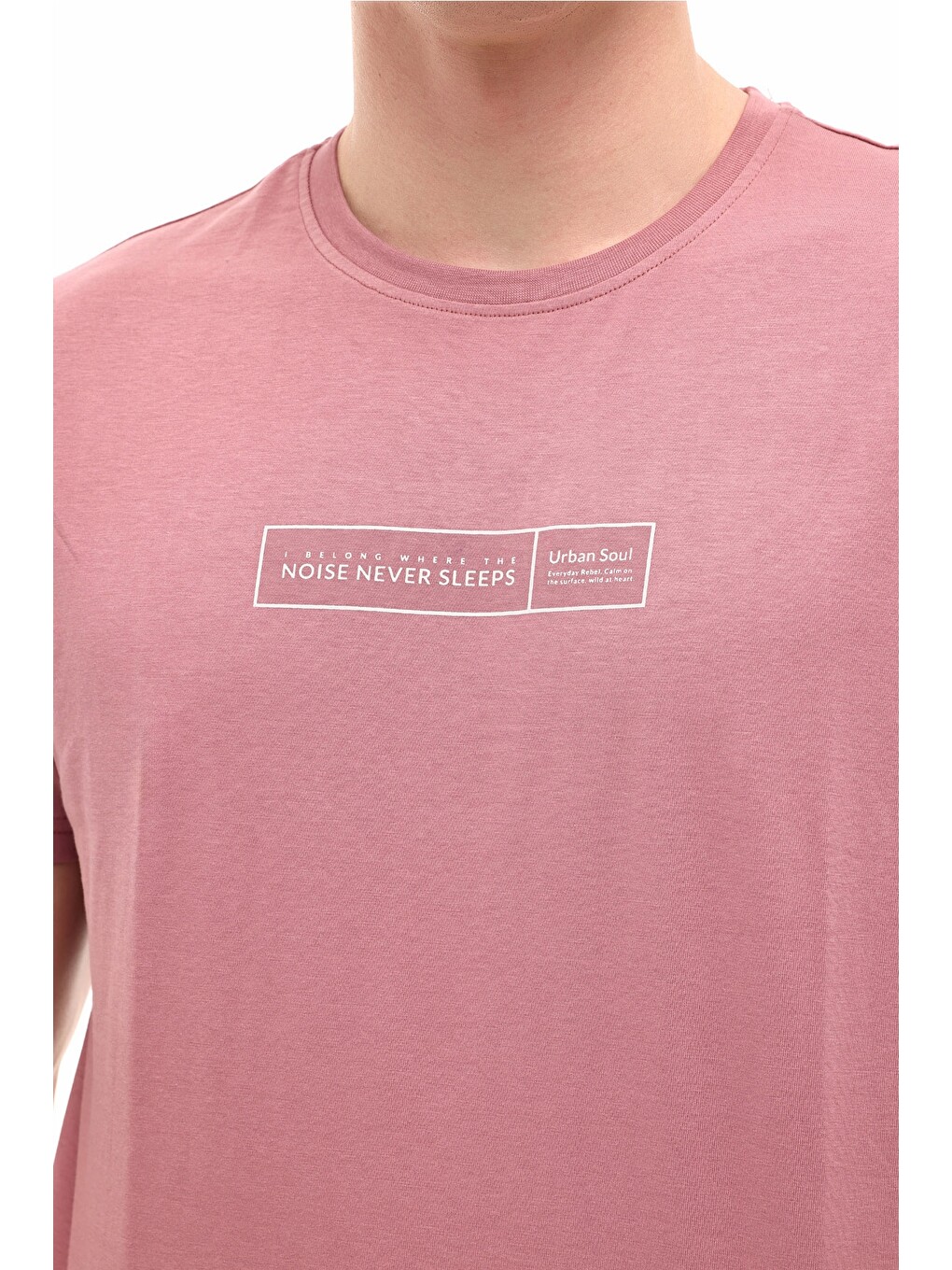 Pembe ML SUMMY 11KLR-05 6FX Gül Kurusu Erkek Kısa Kol T-Shirt-3