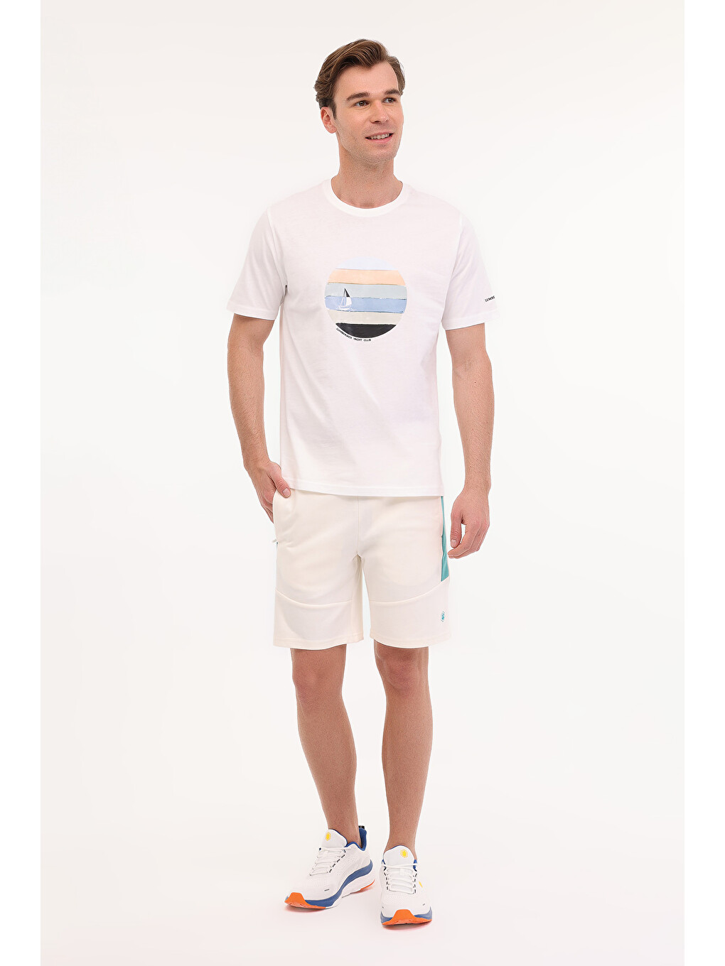 Bej Ml Stew 11ds1025 Ekru Erkek Kısa Kol T-shirt-2