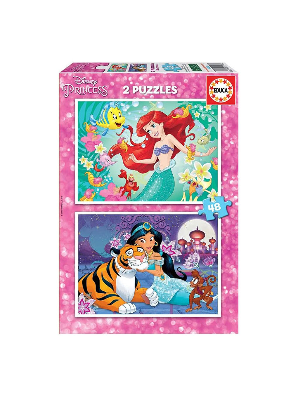 Çocuk Puzzle 2x48 Parça Ariel Jasmin 18213