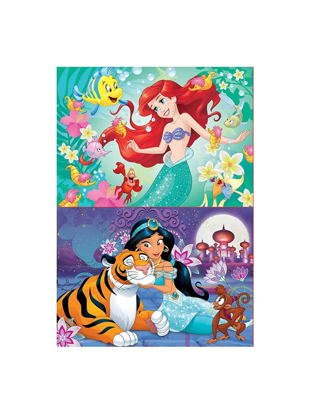 Çocuk Puzzle 2x48 Parça Ariel Jasmin 18213-1