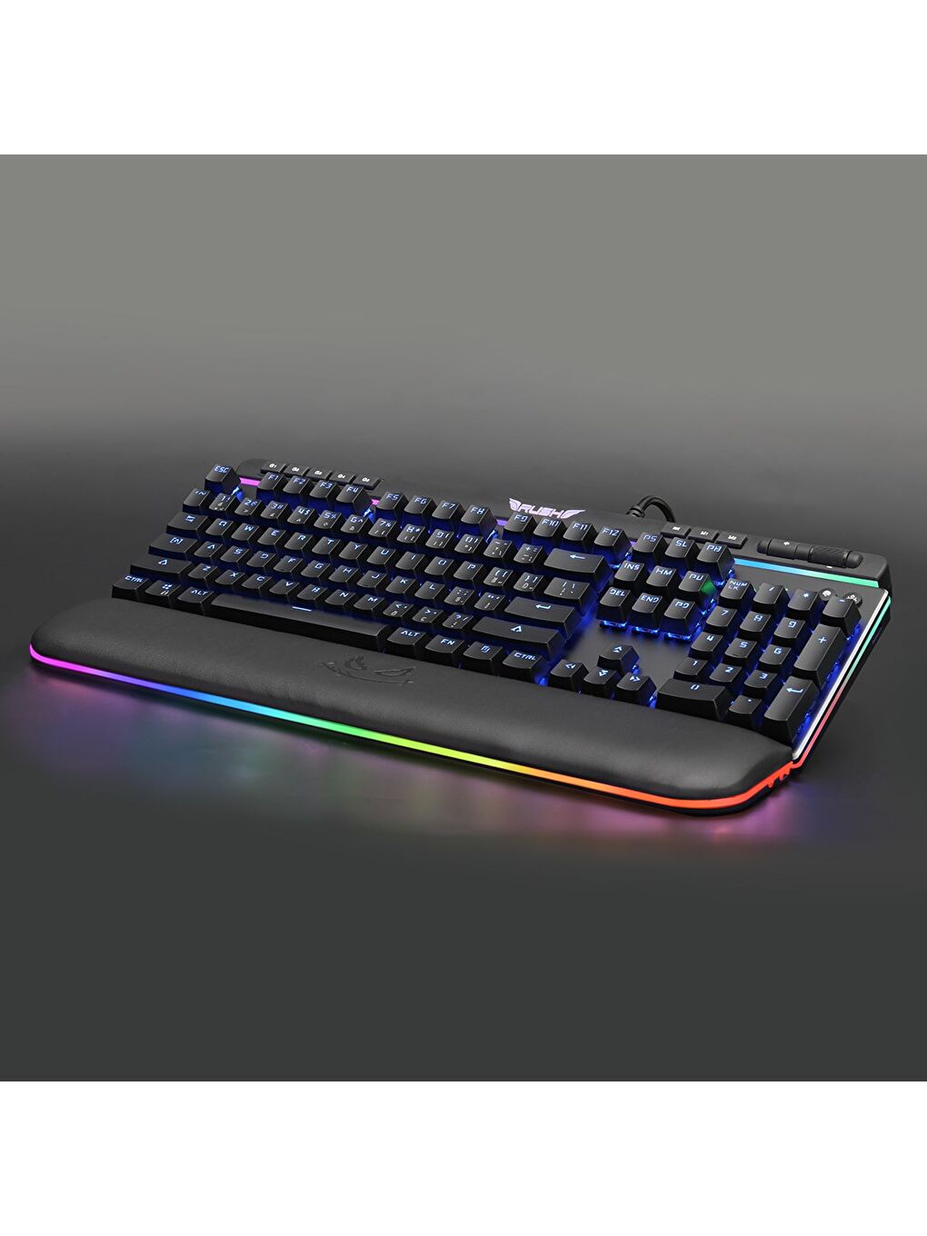 Rush Cobalt RK991 Mavi Switch Rgb Manyetik Bileklikli Rgb Makrolu Mekanik Oyuncu Klavyesi