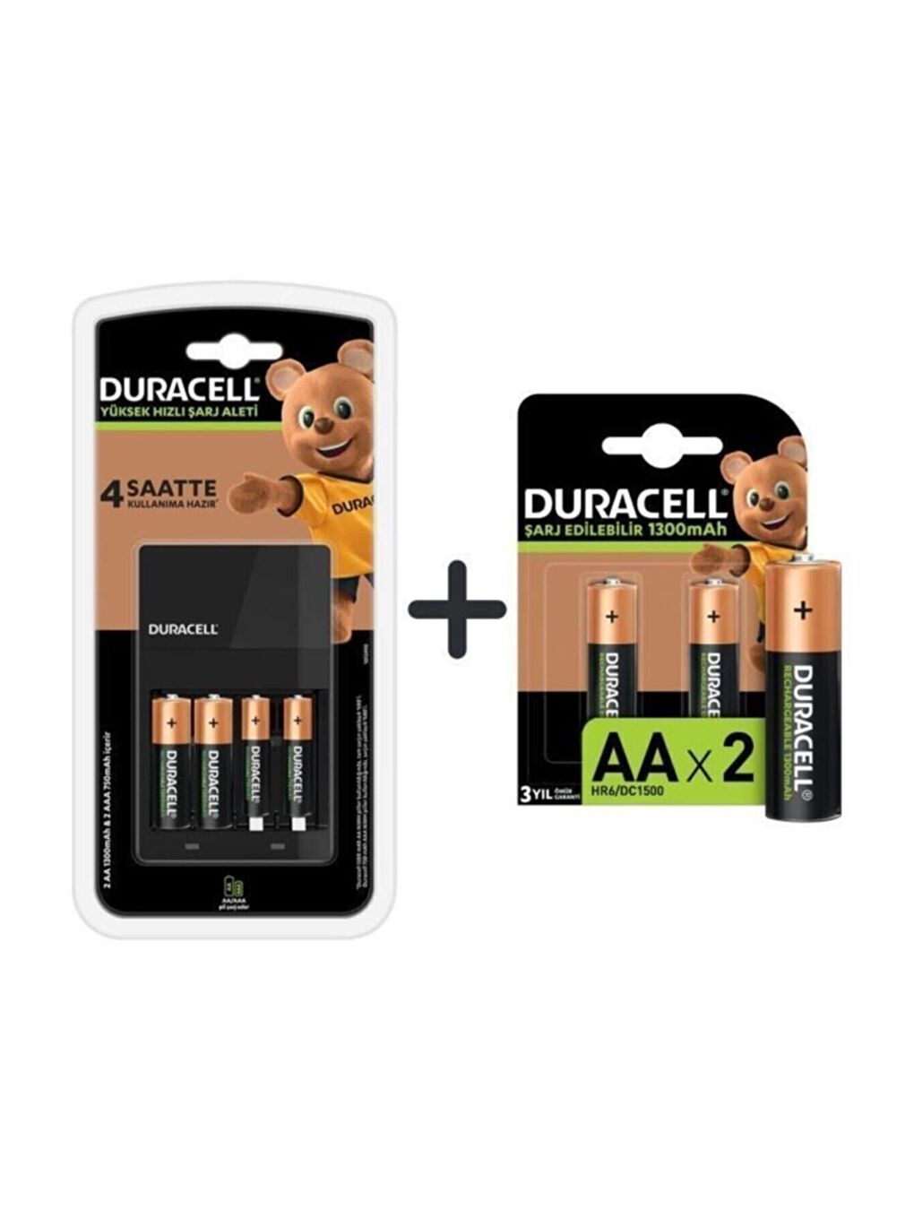 Cef 14 Şarj Aleti   2 şer Adet Aa Ve Aaa Pil   4 Saat Şarj Cihazı  1 Adet-1