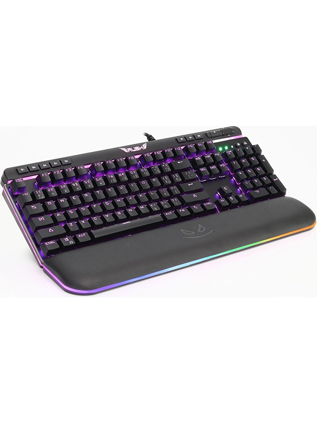 Rush Cobalt RK991 Mavi Switch Rgb Manyetik Bileklikli Rgb Makrolu Mekanik Oyuncu Klavyesi-1
