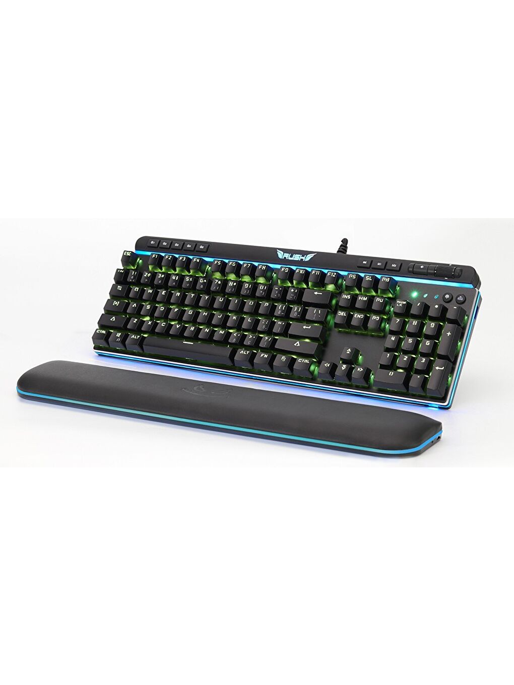 Rush Cobalt RK991 Mavi Switch Rgb Manyetik Bileklikli Rgb Makrolu Mekanik Oyuncu Klavyesi-2